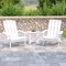 Flash Furniture White Adirondack Side Table and 2 Chair Set JJ-C14501-2-T14001-WH-GG - alternate 1